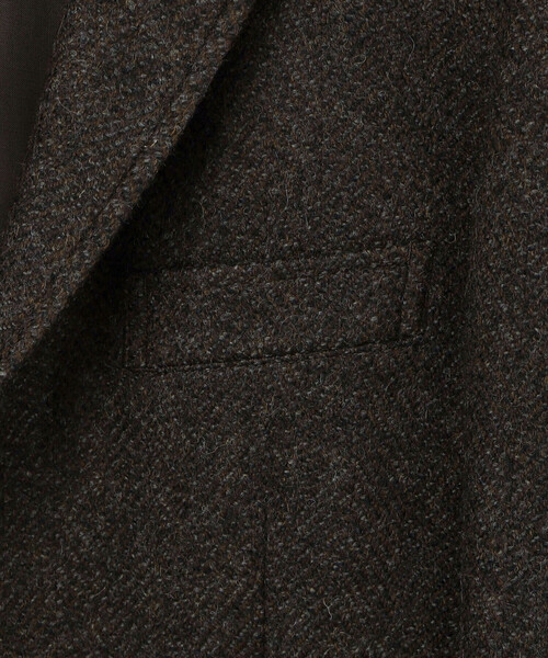 Scye(サイ)の「Scye | ヘリンボーンツイード ブレザー MEN(テーラードジャケット・メンズ・ダークブラウン・38/40)」の7枚目の写真