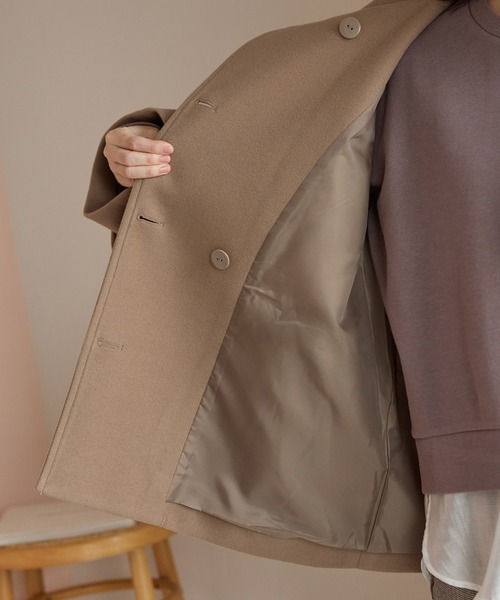 セール】【抗菌防臭・静電気軽減】スタンドハーフ丈コート（その他