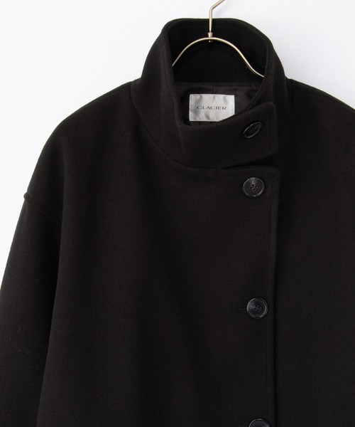 Honeys（ハニーズ）の「【抗菌防臭・静電気軽減】スタンドハーフ丈コート（その他アウター・レディース・グレイッシュブルー/ライトグレー系/ベージュ/ブラック/アイボリー・L/3L/S/M/LL）」の19枚目の写真