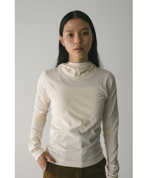STYLEMIXER(スタイルミキサー)の「【限定】フーディーカットトップ(Tシャツ/カットソー・レディース・ピンク/アイボリー・FREE)」の19枚目の写真