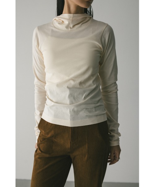 STYLEMIXER(スタイルミキサー)の「【限定】フーディーカットトップ(Tシャツ/カットソー・レディース・ピンク/アイボリー・FREE)」の20枚目の写真