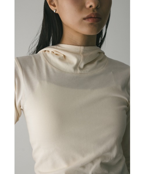 STYLEMIXER(スタイルミキサー)の「【限定】フーディーカットトップ(Tシャツ/カットソー・レディース・ピンク/アイボリー・FREE)」の3枚目の写真