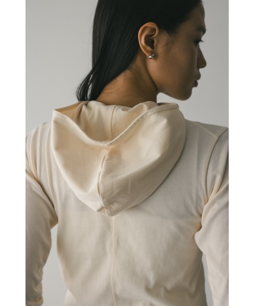 STYLEMIXER(スタイルミキサー)の「【限定】フーディーカットトップ(Tシャツ/カットソー・レディース・ピンク/アイボリー・FREE)」の7枚目の写真