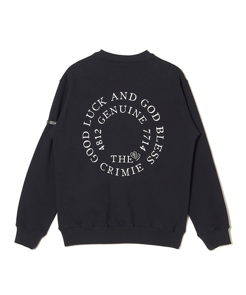 CRIMIE(クライミー)の「CIRCLE LOGO HEART WAPPEN CREW NECK SWEAT(スウェット・メンズ・ブラック/ダークグリーン/ネイビー・M/L/XL/XXL)」の3枚目の写真