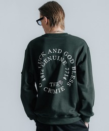 CIRCLE LOGO HEART WAPPEN CREW NECK SWEAT