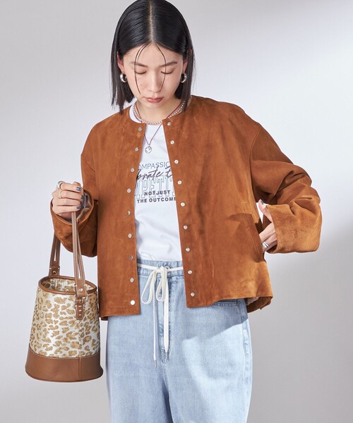 【美品】SHIPS ゴートスエード レザーブルゾン Sサイズ 山羊革 美品】SHIPS ゴートスエード レザーブルゾン Sサイズ 山羊革 【公式通販】