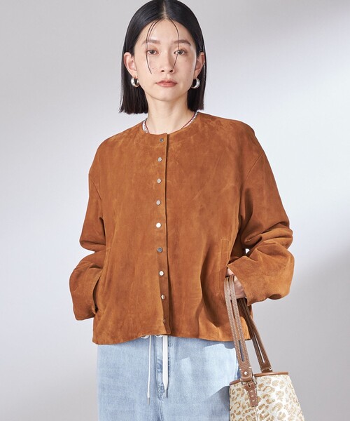 【美品】SHIPS ゴートスエード レザーブルゾン Sサイズ 山羊革 美品】SHIPS ゴートスエード レザーブルゾン Sサイズ 山羊革の通販はau
