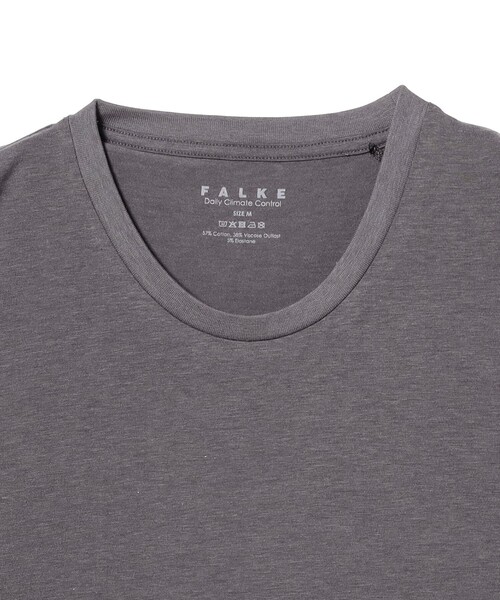 FALKE(ファルケ)の「FALKE / クルーTシャツ(Tシャツ/カットソー・メンズ・ブラック系その他4/ホワイト/ブラック・MEDIUM/LARGE)」の8枚目の写真