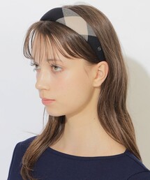 CB CRESTBRIDGE（シービークレストブリッジ）の「ワイドチェックカチューシャ（その他ヘアアクセサリー）」