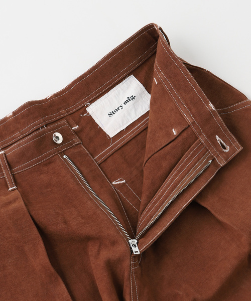 Story mfg.(ストーリーエムエフジー)の「STORY mfg. / ストーリーエムエフジー. LUSH PANTS(その他パンツ・メンズ・ブラウン/ブラック・LARGE/SMALL)」の8枚目の写真