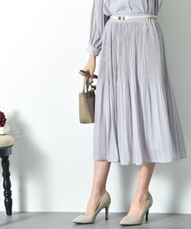 INTERPLANET | シフォンジョーゼットプリーツスカート(スカート)