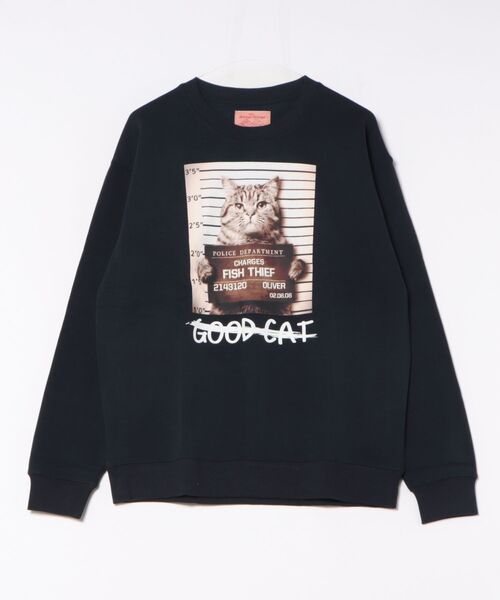 セール】裏起毛マグショットアニマル柄トレーナー(M1)（スウェット