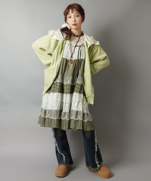 SPINNS（スピンズ）の「ビッグ紐ネックレス/羽根/スター/NEO森ガール/フェアリーグランジ（ネックレス・レディース・ブラウン・ONESIZE）」の6枚目の写真