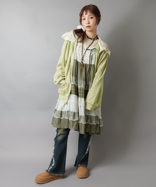 SPINNS（スピンズ）の「ビッグ紐ネックレス/羽根/スター/NEO森ガール/フェアリーグランジ（ネックレス・レディース・ブラウン・ONESIZE）」の7枚目の写真