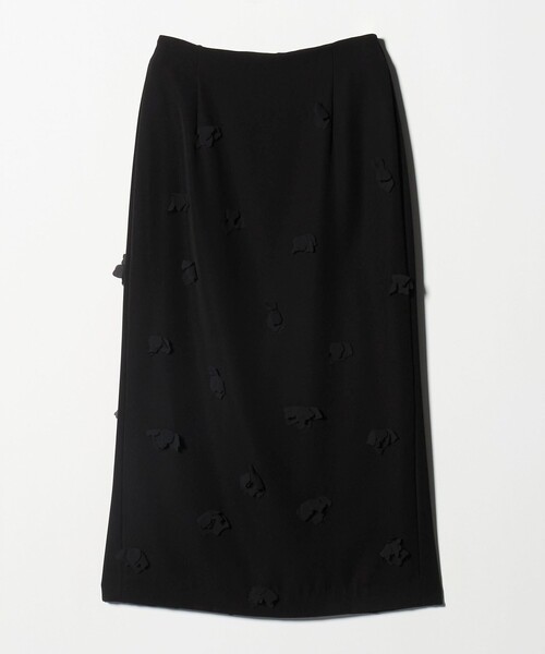 UNITED ARROWS（ユナイテッドアローズ）の「３D フラワー ロング タイトスカート（スカート・レディース・オフホワイト/ブラック・36/38）」の10枚目の写真