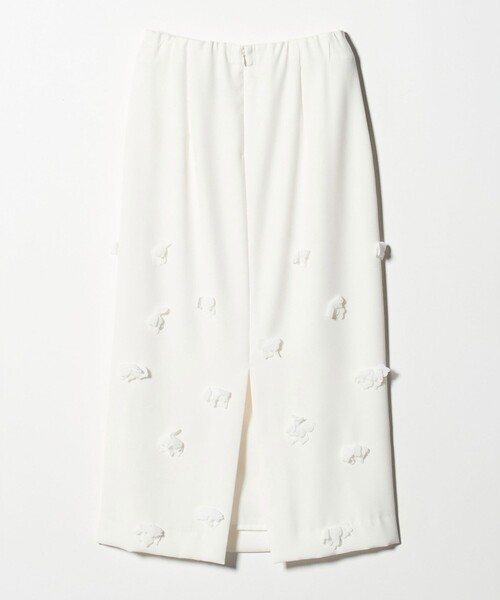 UNITED ARROWS（ユナイテッドアローズ）の「３D フラワー ロング タイトスカート（スカート・レディース・オフホワイト/ブラック・36/38）」の19枚目の写真