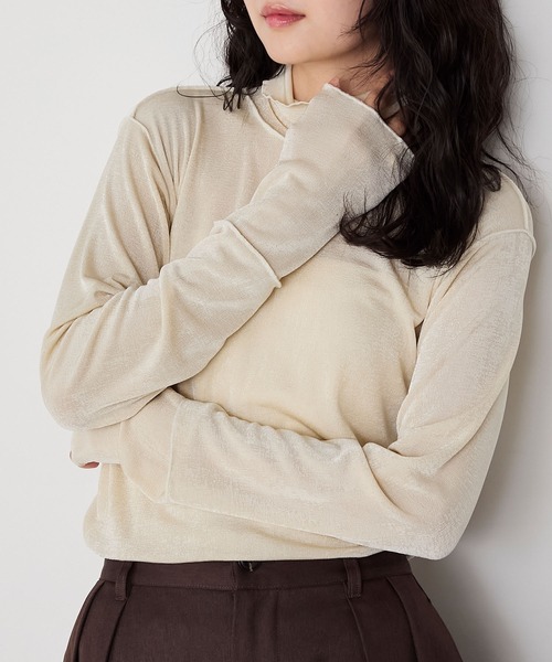 forksy.】メロー切り替えハイネックロンT forksy.│MONO-MART