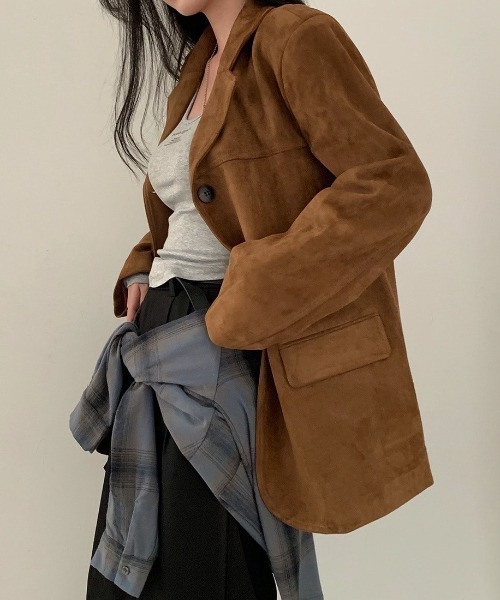 セール】【LAMPOON】フェイクスエードテーラードジャケット