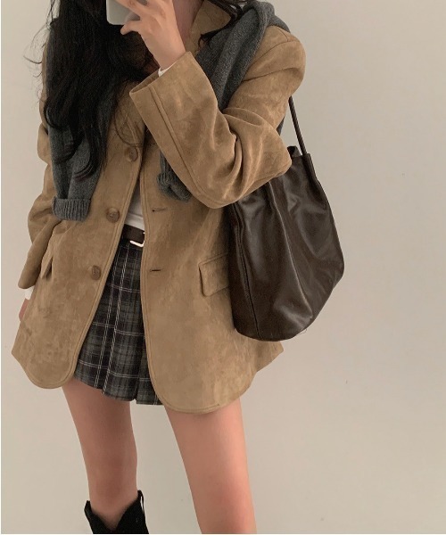 セール】【LAMPOON】フェイクスエードテーラードジャケット