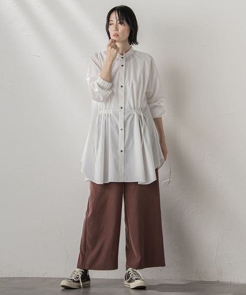 la.f…(ラエフ)の「【biyori】"しっとりやわらかな風合い"ピーチポプリンリブパンツ≪洗濯機で洗える≫(その他パンツ・レディース・ブラック/ブラウン・9号/7号)」の17枚目の写真