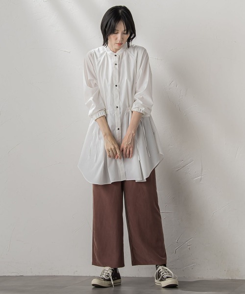 la.f…(ラエフ)の「【biyori】"しっとりやわらかな風合い"ピーチポプリンリブパンツ≪洗濯機で洗える≫(その他パンツ・レディース・ブラック/ブラウン・9号/7号)」の18枚目の写真