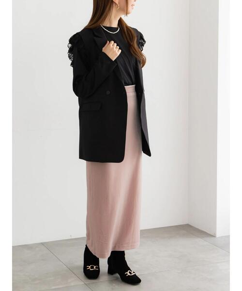 Te chichi（テチチ）の「レースドッキングテーラードジレ（ベスト・レディース・ダークブラウン/ブラック・F）」の15枚目の写真