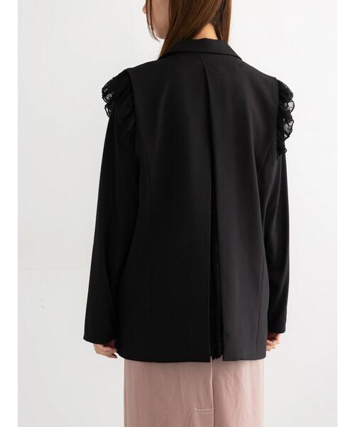 Te chichi（テチチ）の「レースドッキングテーラードジレ（ベスト・レディース・ダークブラウン/ブラック・F）」の21枚目の写真