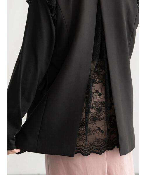 Te chichi（テチチ）の「レースドッキングテーラードジレ（ベスト・レディース・ダークブラウン/ブラック・F）」の19枚目の写真