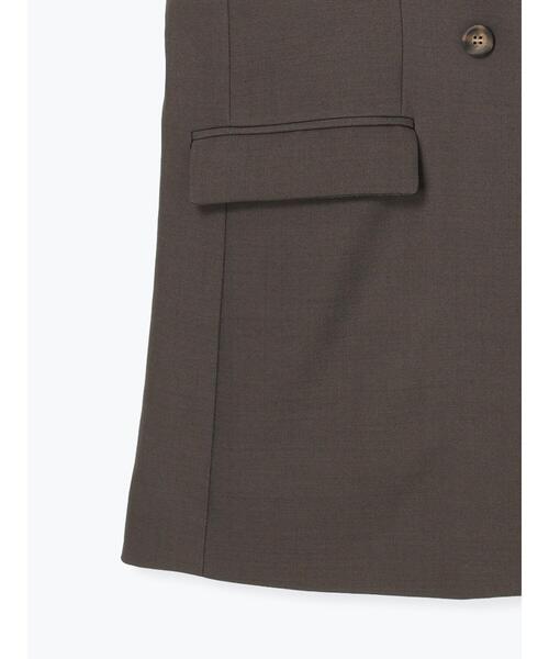 Te chichi（テチチ）の「レースドッキングテーラードジレ（ベスト・レディース・ダークブラウン/ブラック・F）」の11枚目の写真