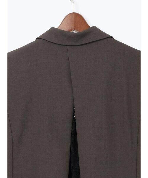 Te chichi（テチチ）の「レースドッキングテーラードジレ（ベスト・レディース・ダークブラウン/ブラック・F）」の12枚目の写真