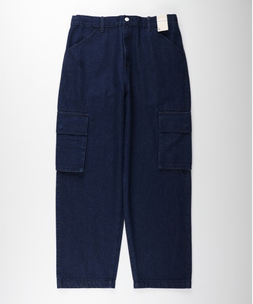 BACK NUMBER(バックナンバー)の「BACK NUMBER(バックナンバー)【メンズ】ウエストイージーデニムカーゴパンツ(ウエストゴム・楽に穿ける・ワイドシルエット)(デニムパンツ・メンズ・ダークインディゴブルー/その他1/ブラック・L/XL/M)」の20枚目の写真