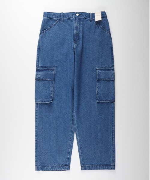 BACK NUMBER(バックナンバー)の「BACK NUMBER(バックナンバー)【メンズ】ウエストイージーデニムカーゴパンツ(ウエストゴム・楽に穿ける・ワイドシルエット)(デニムパンツ・メンズ・ダークインディゴブルー/その他1/ブラック・L/XL/M)」の22枚目の写真