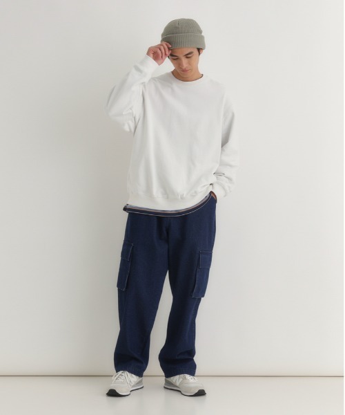 BACK NUMBER(バックナンバー)の「BACK NUMBER(バックナンバー)【メンズ】ウエストイージーデニムカーゴパンツ(ウエストゴム・楽に穿ける・ワイドシルエット)(デニムパンツ・メンズ・ダークインディゴブルー/その他1/ブラック・L/XL/M)」の15枚目の写真