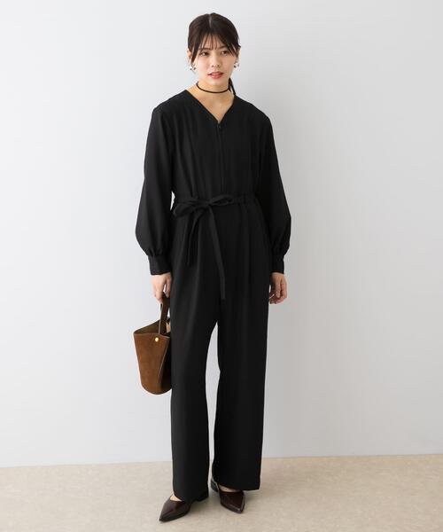 セール】『UR TECH SMOOTHLUXE』F by ROSSO ハーフZIPジャンプスーツ