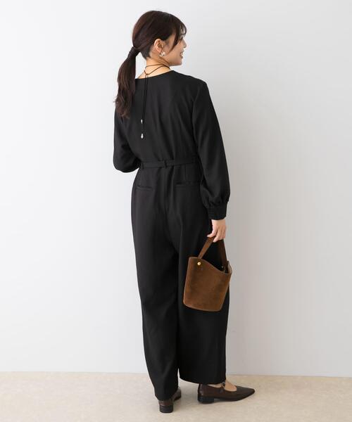 F by ROSSO(エフバイロッソ)の「『UR TECH SMOOTHLUXE』F by ROSSO ハーフZIPジャンプスーツ(サロペット/オーバーオール・レディース・チャコールグレー/ブラック・38/36)」の16枚目の写真