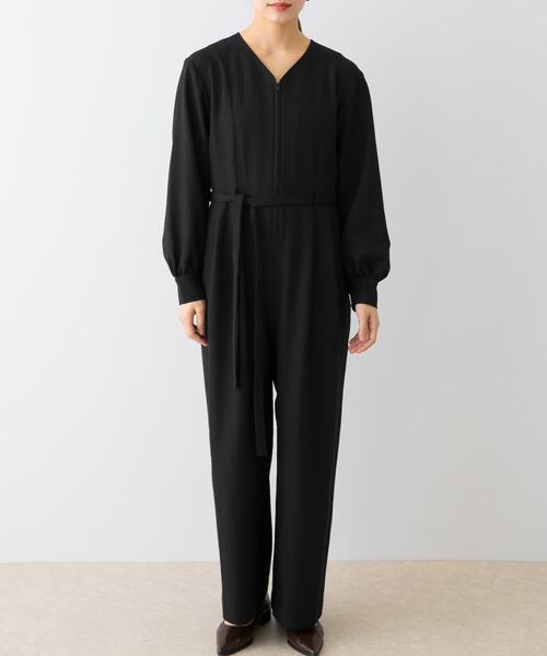 F by ROSSO(エフバイロッソ)の「『UR TECH SMOOTHLUXE』F by ROSSO ハーフZIPジャンプスーツ(サロペット/オーバーオール・レディース・チャコールグレー/ブラック・38/36)」の17枚目の写真
