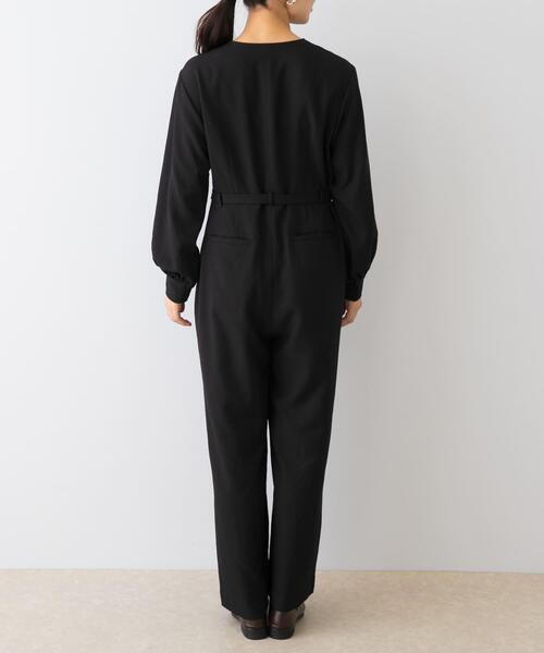 セール】『UR TECH SMOOTHLUXE』F by ROSSO ハーフZIPジャンプスーツ