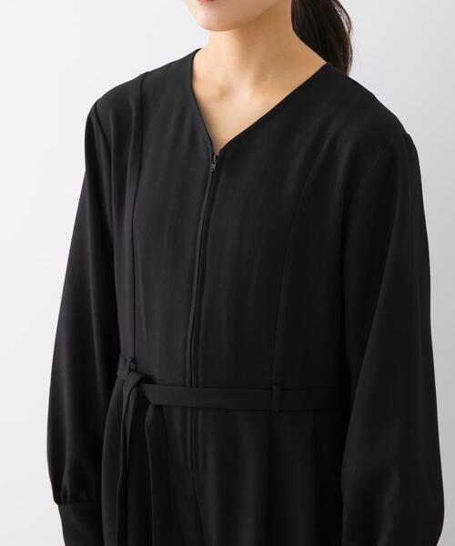 F by ROSSO(エフバイロッソ)の「『UR TECH SMOOTHLUXE』F by ROSSO ハーフZIPジャンプスーツ(サロペット/オーバーオール・レディース・チャコールグレー/ブラック・38/36)」の20枚目の写真