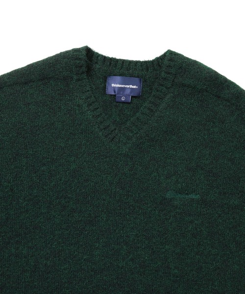 thisisneverthat（ディスイズネバーザット）の「Brushed V Neck Knit Sweater（ニット/セーター・メンズ・ブラック/グリーン/ブラウン・XL/S/M/L）」の8枚目の写真