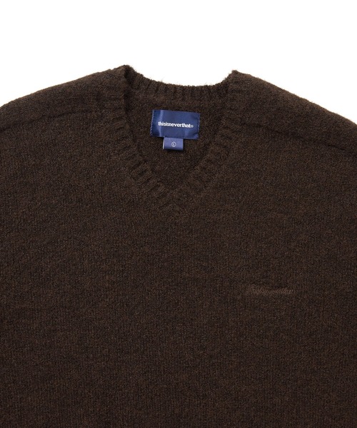 thisisneverthat（ディスイズネバーザット）の「Brushed V Neck Knit Sweater（ニット/セーター・メンズ・ブラック/グリーン/ブラウン・XL/S/M/L）」の6枚目の写真