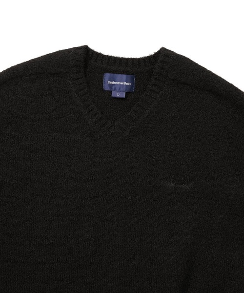 thisisneverthat（ディスイズネバーザット）の「Brushed V Neck Knit Sweater（ニット/セーター・メンズ・ブラック/グリーン/ブラウン・XL/S/M/L）」の4枚目の写真