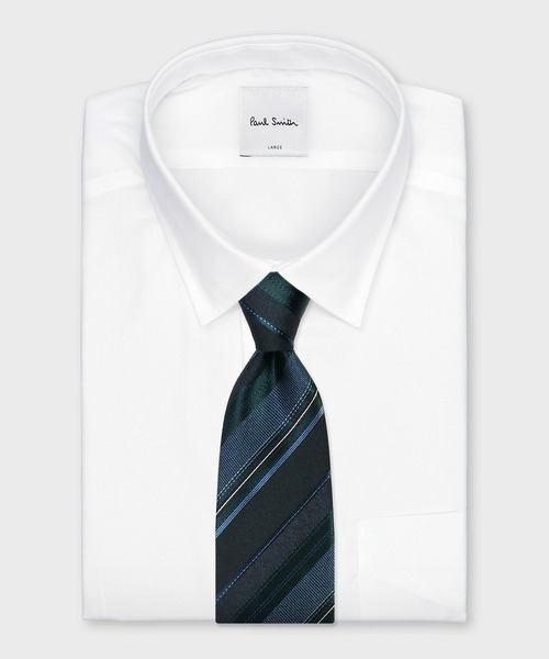 Paul Smith(ポールスミス)の「シャドーレジメンタル タイ【250017 552MJ】(ネクタイ・メンズ・ネイビー/マルーン/ダークパープル/ダークグリーン・FREE)」の6枚目の写真