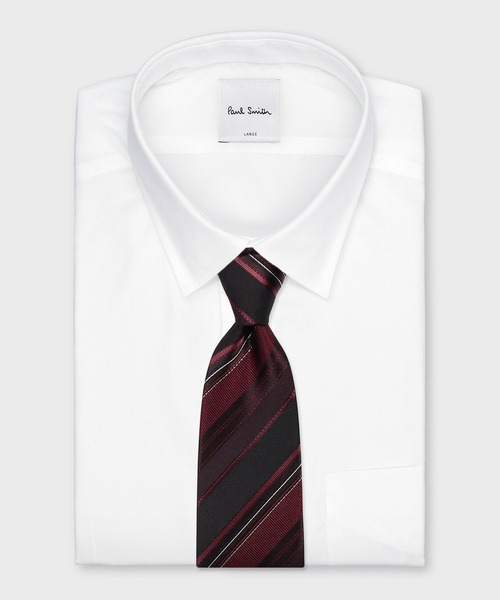 Paul Smith(ポールスミス)の「シャドーレジメンタル タイ【250017 552MJ】(ネクタイ・メンズ・ネイビー/マルーン/ダークパープル/ダークグリーン・FREE)」の12枚目の写真