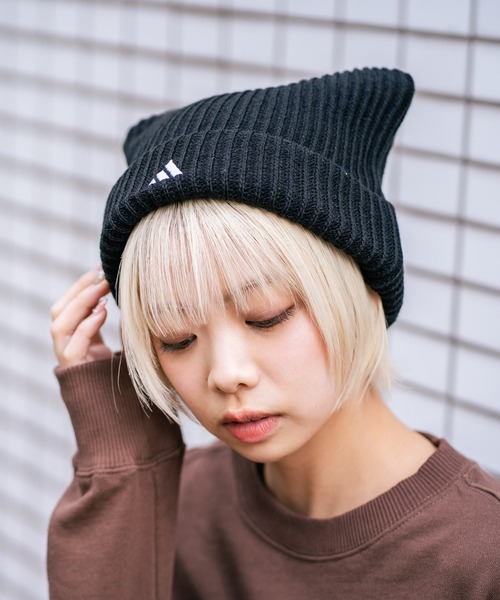 adidas(アディダス)の「【ADIDAS/アディダス】ネコミミニットキャップ(ニットキャップ/ビーニー・メンズ・ブラック/ホワイト・FREE)」の11枚目の写真