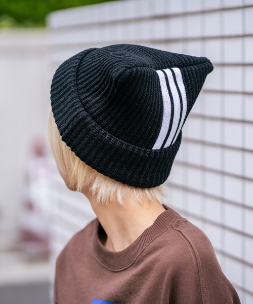 adidas(アディダス)の「【ADIDAS/アディダス】ネコミミニットキャップ(ニットキャップ/ビーニー・メンズ・ブラック/ホワイト・FREE)」の13枚目の写真