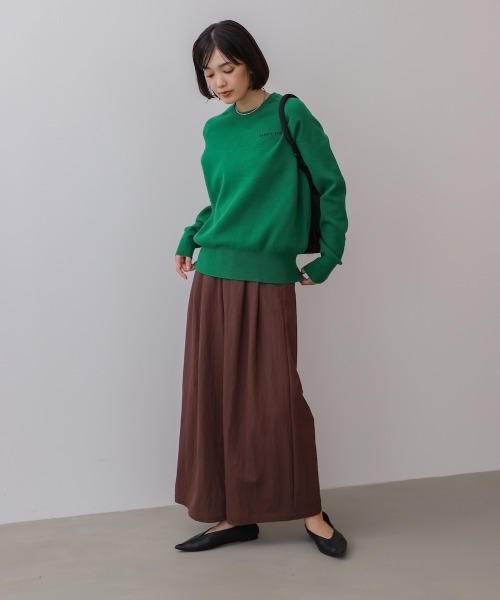 Bou Jeloud(ブージュルード)の「ソフトツイルワイドパンツ(その他パンツ・レディース・ベージュ/インディゴブルー/ブラウン・FREE)」の22枚目の写真