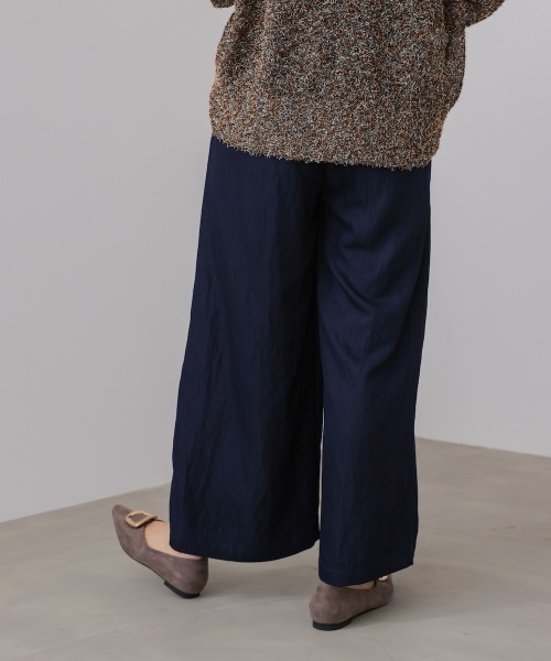 Bou Jeloud(ブージュルード)の「ソフトツイルワイドパンツ(その他パンツ・レディース・ベージュ/インディゴブルー/ブラウン・FREE)」の10枚目の写真