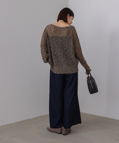 Bou Jeloud(ブージュルード)の「ソフトツイルワイドパンツ(その他パンツ・レディース・ベージュ/インディゴブルー/ブラウン・FREE)」の11枚目の写真