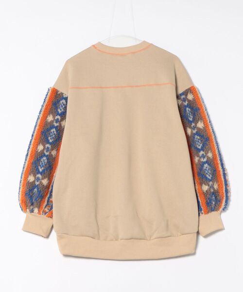 チチカカ（チチカカ）の「裏起毛ｘボアスリーブプルオーバー（スウェット・レディース・ベージュ/ブルーグリーン/チャコールグレー・FREE）」の21枚目の写真