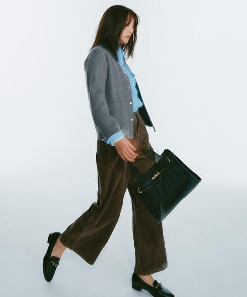 OPAQUE.CLIP(オペークドットクリップ)の「コーデュロイワイドパンツ【洗濯機OK】(その他パンツ・レディース・ブラウン系/ライトブルー/キャメル・38/40/42)」の17枚目の写真